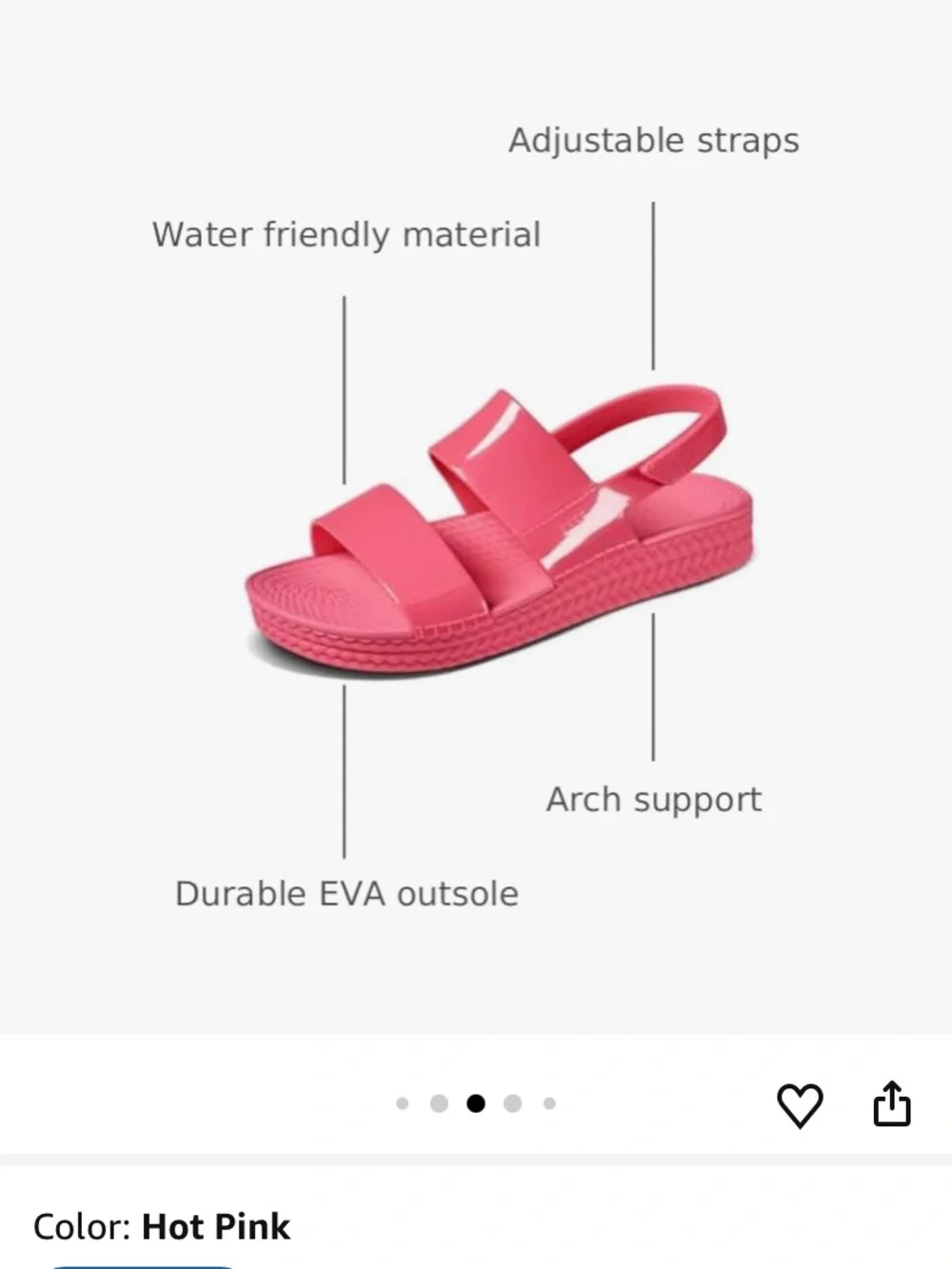 REEF water vista sandal size 8 - Picture 8 of 8